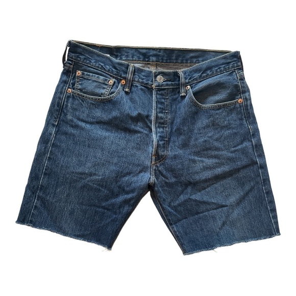 Levi's 501 Cotton Jean Cutoffs - Picture 1 of 9